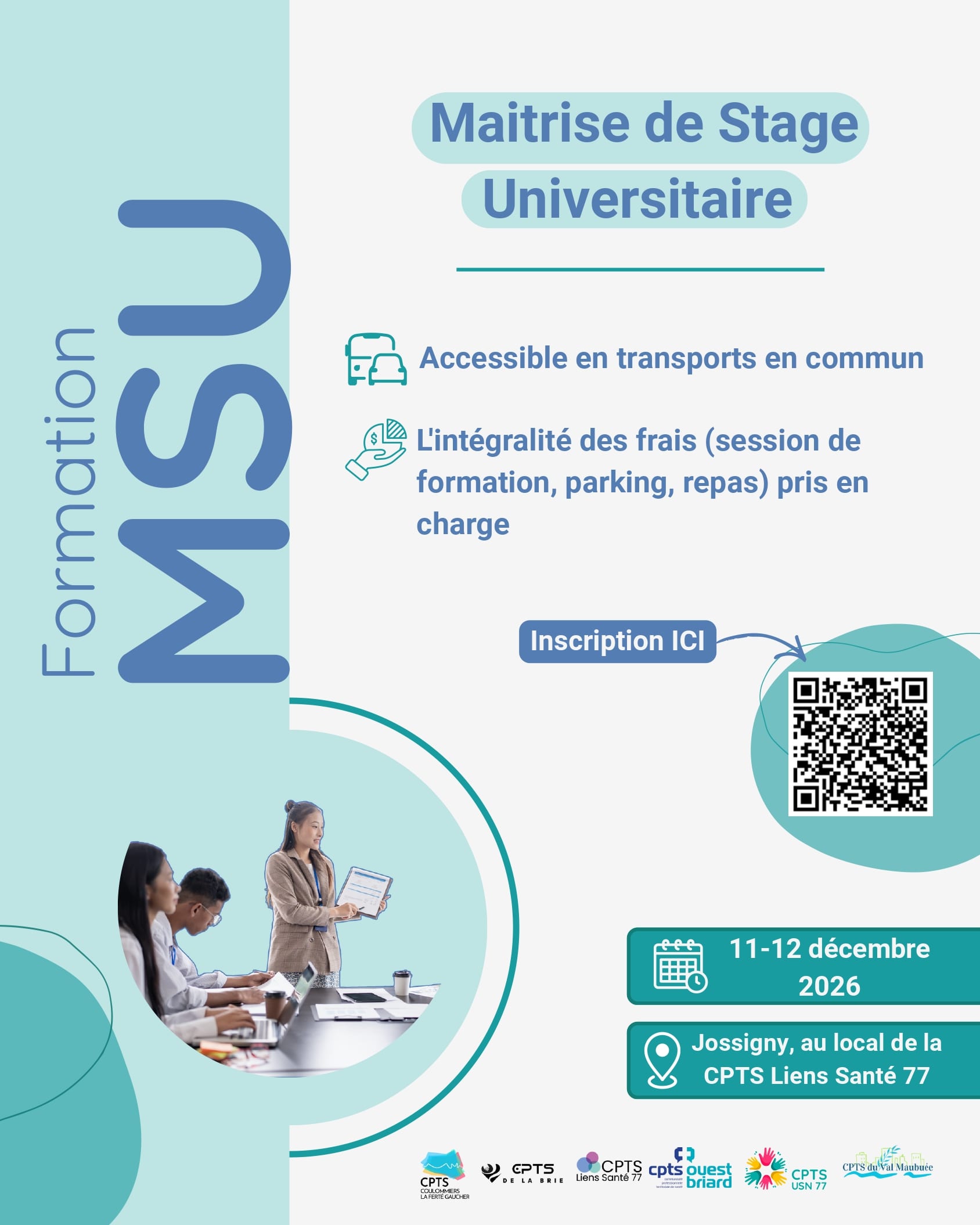 Formation Maître de stage universitaire des 11 et 12 décembre 2026